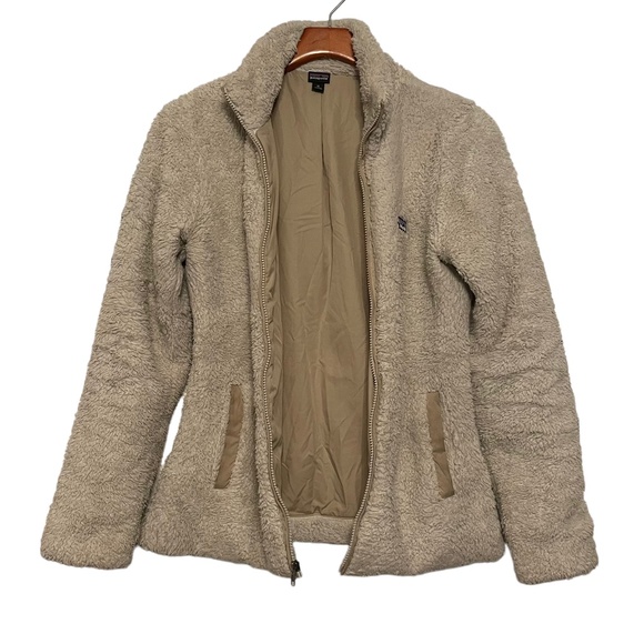 Patagonia Shearling Teddy Mock Neck Zip Front Jacket Size M - Picture 4 of 7